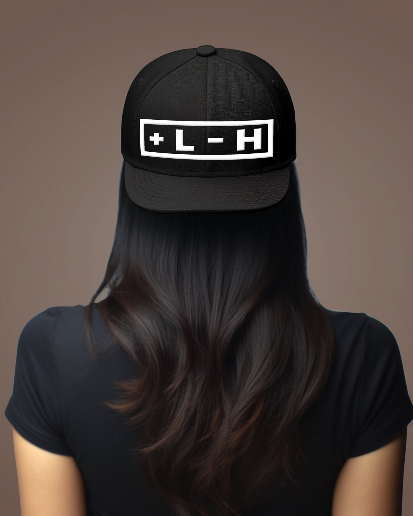 + L - H BLACK SNAPBACK