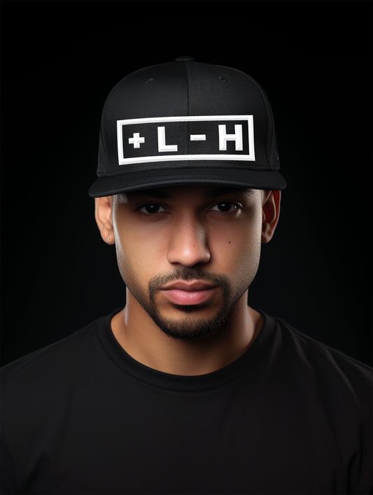 + L - H BLACK SNAPBACK