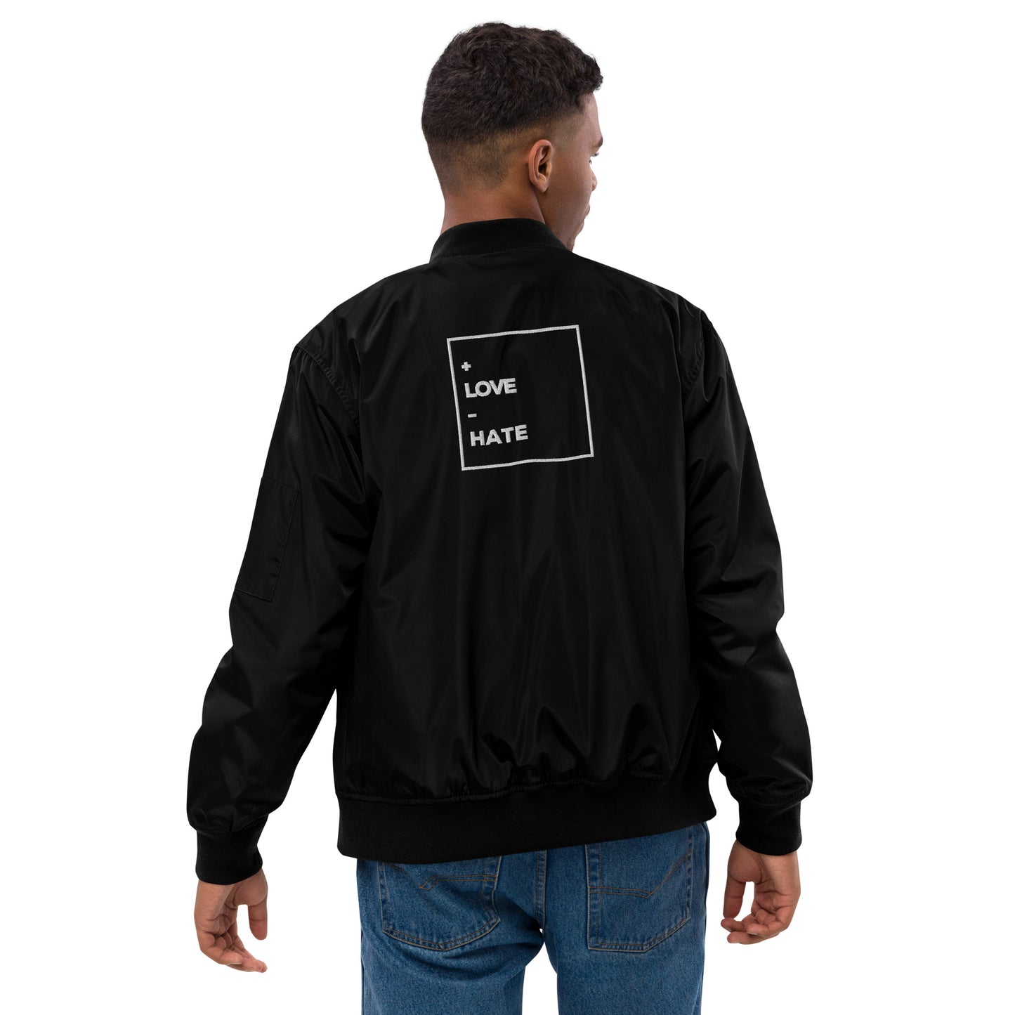 + LOVE - HATE PREMIUM BOMBER JACKET