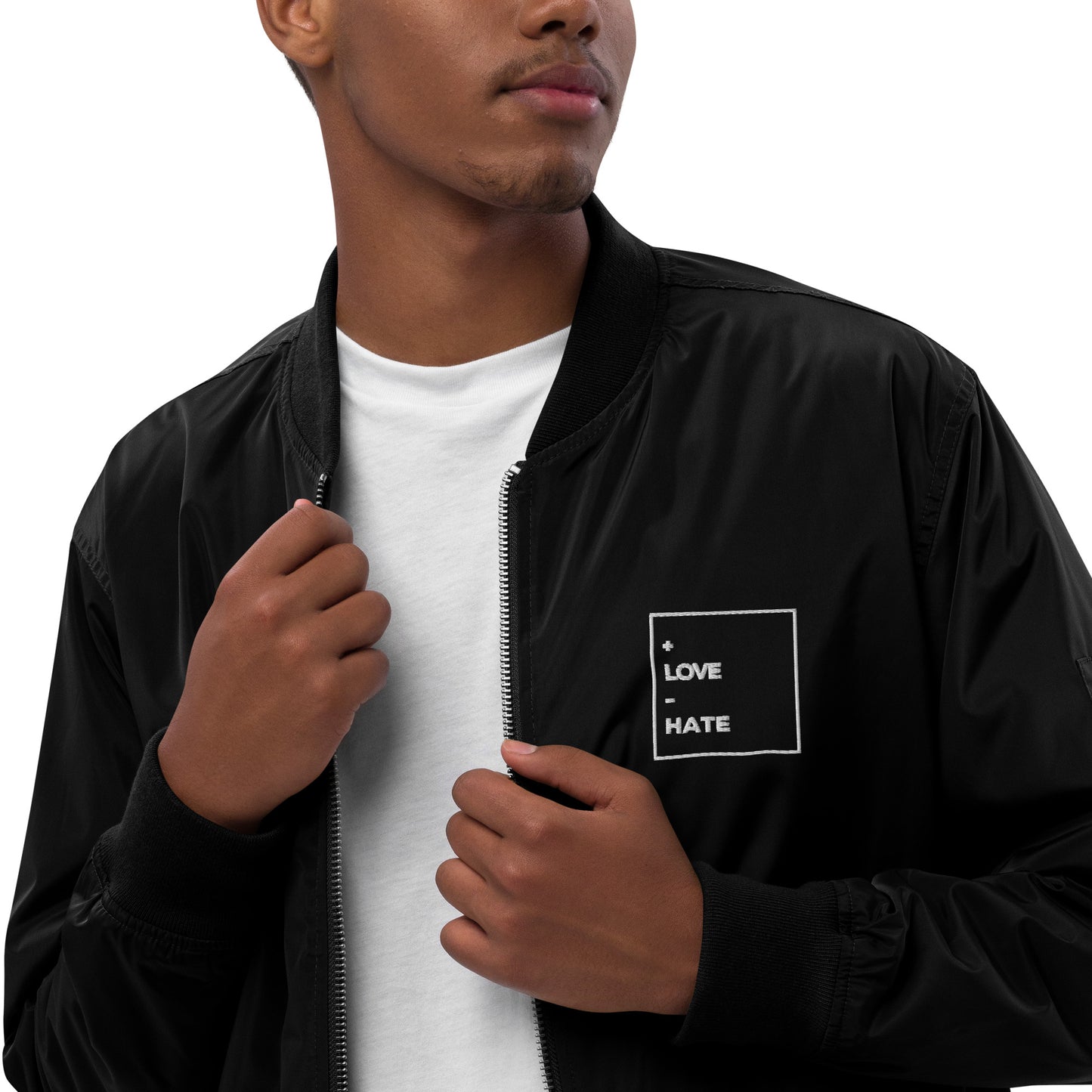 + LOVE - HATE PREMIUM BOMBER JACKET